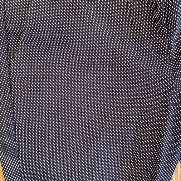 Express navy Swiss dot dress pants - Picture 2 of 3